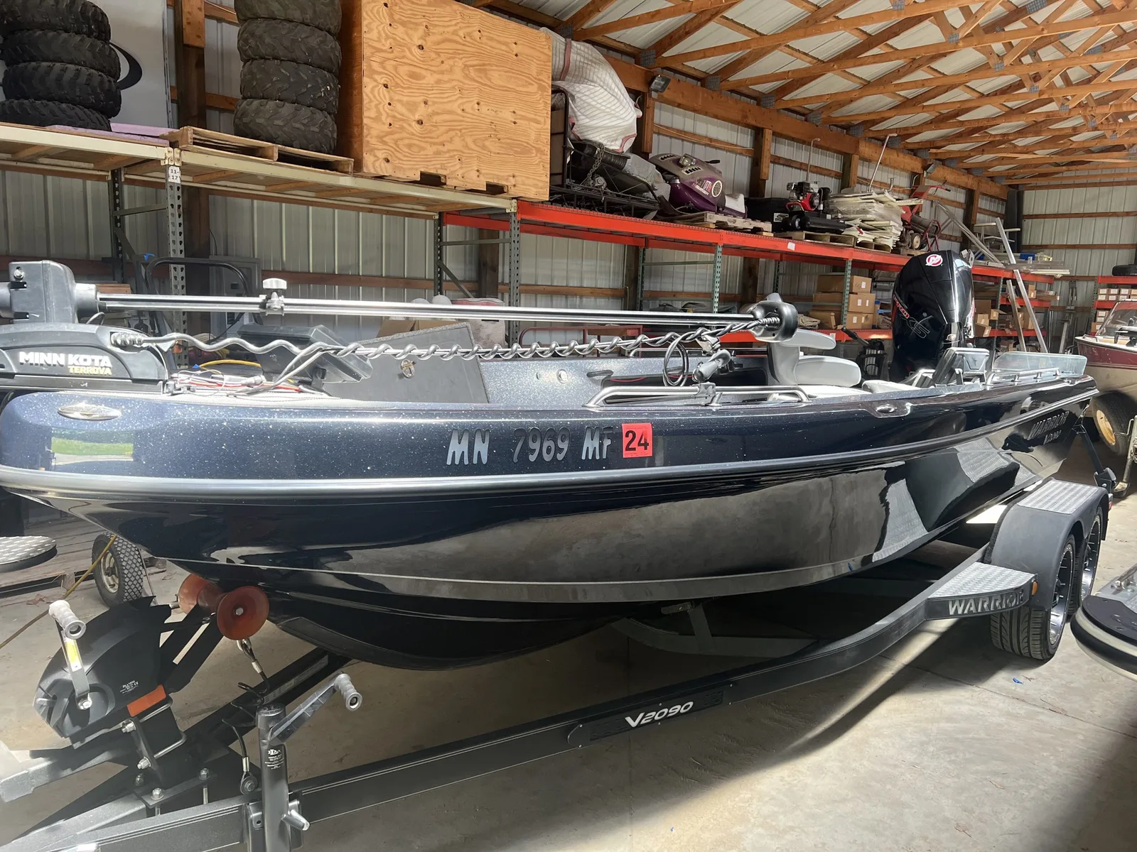 2022 Warrior V2090 with 250hp Tiller