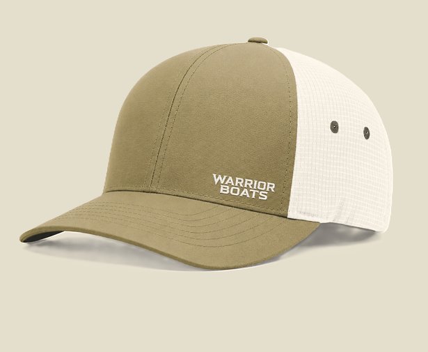 Khaki / White Aerated Ripstop Stretch Fit Cap